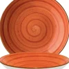 Bonna Aura Terracotta Bloom Teller tief 28cm orange - 6 Stück