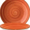 Bonna Aura Terracotta Bloom Teller tief 25cm orange - 6 Stück