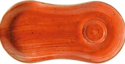 Bonna Aura Terracotta Gourmet Setplatte 25x12cm orange - 12 Stück