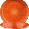 Bonna Aura Terracotta Gourmet Teller tief 20cm orange - 12 Stück