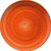 Bonna Aura Terracotta Gourmet Teller flach 21cm orange - 12 Stück
