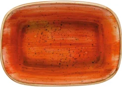 Bonna Aura Terracotta Gourmet Rechteckschale 17x11,5cm orange - 12 Stück
