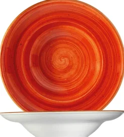 Bonna Aura Terracotta Gourmet Pastateller 27cm orange - 6 Stück