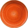 Bonna Aura Terracotta Gourmet Teller flach 17cm orange - 12 Stück