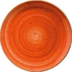 Bonna Aura Terracotta Gourmet Teller flach 17cm orange - 12 Stück