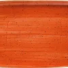 Bonna Aura Terracotta Moove Platte 23x16cm orange - 12 Stück