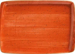 Bonna Aura Terracotta Moove Platte 23x16cm orange - 12 Stück