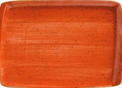 Bonna Aura Terracotta Moove Platte 36x25cm orange - 6 Stück