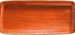 Bonna Aura Terracotta Moove Platte 34x16cm orange - 12 Stück