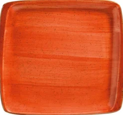 Bonna Aura Terracotta Moove Platte 27x25cm orange - 6 Stück