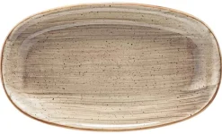 Bonna Aura Terrain Gourmet Platte oval 19x11cm beige - 12 Stück