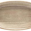 Bonna Aura Terrain Gourmet Platte oval 34x19cm beige - 6 Stück