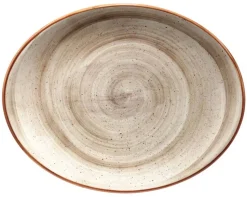 Bonna Aura Terrain Moove Platte oval 31x24cm beige - 6 Stück