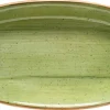 Bonna Aura Therapy Gourmet Platte oval 34x19cm grün - 6 Stück