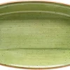 Bonna Aura Therapy Gourmet Platte oval 24x14cm grün - 12 Stück