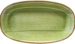 Bonna Aura Therapy Gourmet Platte oval 24x14cm grün - 12 Stück