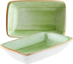 Bonna Aura Therapy Moove Rechteckschale 16x9cm grün - 12 Stück