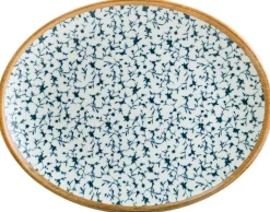 Bonna Calif Moove Platte oval 31x24cm blau - 6 Stück