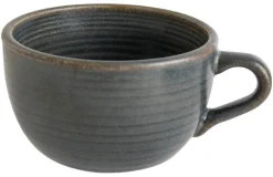 Bonna Hornfels Ripple Obertasse 20,5cl grau - 6 Stück