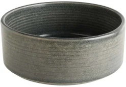Bonna Hornfels Ripple Stapelschale 13cm, 41,5cl grau - 12 Stück