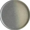 Bonna Hornfels Ripple Teller flach 26cm grau - 6 Stück