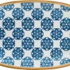 Bonna Lotus Gourmet Platte oval 24x14cm blau - 12 Stück