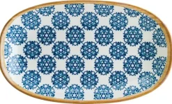 Bonna Lotus Gourmet Platte oval 24x14cm blau - 12 Stück