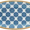 Bonna Lotus Gourmet Platte oval 15x8,5cm blau - 12 Stück