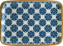 Bonna Lotus Moove Platte 23x16cm blau - 12 Stück