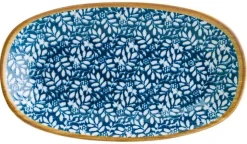 Bonna Lupin Gourmet Platte oval 15x8,5cm blau - 12 Stück