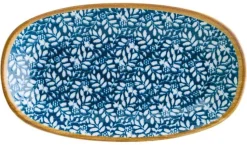 Bonna Lupin Gourmet Platte oval 34x19cm blau - 6 Stück