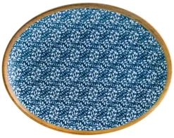 Bonna Lupin Moove Platte oval 25x19cm blau - 12 Stück