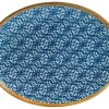 Bonna Lupin Moove Platte oval 31x24cm blau - 6 Stück