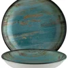 Bonna Madera Mint Bloom Teller tief 28cm blau - 6 Stück