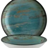 Bonna Madera Mint Bloom Teller tief 25cm blau - 6 Stück