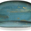 Bonna Madera Mint Gourmet Platte oval 24x14cm blau - 12 Stück
