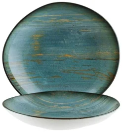 Bonna Madera Mint Vago Teller tief 26cm blau - 6 Stück