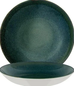 Bonna Ore Mar Bloom Teller tief 23cm, 100cl grün - 6 Stück