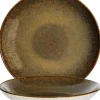 Bonna Ore Tierra Bloom Teller tief 25cm braun - 6 Stück