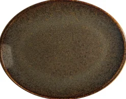 Bonna Ore Tierra Moove Platte oval 31x24cm braun - 6 Stück