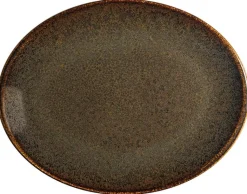 Bonna Ore Tierra Moove Platte oval 25x19cm braun - 12 Stück