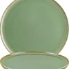 Bonna Sage Hygge Teller flach 16cm grün - 12 Stück