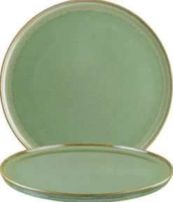 Bonna Sage Hygge Teller flach 16cm grün - 12 Stück