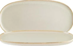 Bonna Sand Hygge Platte oval 34x23cm beige - 6 Stück