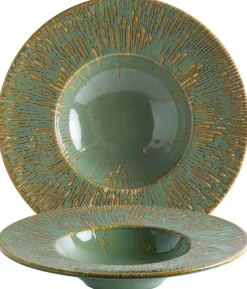 Bonna Snell Sage Banquet Pastateller 28cm grün - 6 Stück