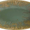 Bonna Snell Sage Gourmet Platte oval 24x14cm grün - 12 Stück