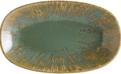 Bonna Snell Sage Gourmet Platte oval 19x11cm grün - 12 Stück