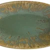 Bonna Snell Sage Gourmet Platte oval 15x8,5cm grün - 12 Stück