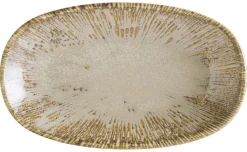 Bonna Snell Sand Gourmet Platte oval 15x8,5cm beige - 12 Stück