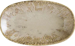 Bonna Snell Sand Gourmet Platte oval 19x11cm beige - 12 Stück